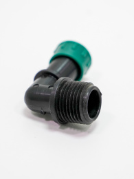 Уголок папа с резьбой под капельную ленту 17 x ½'' 19321 POELSAN