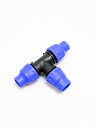 Тройник компрессионный  16х20x16 PN6 12424 POELSAN