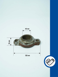 Втулка соединительная шлицевая 54-2900015-10 Т-70 Не указан