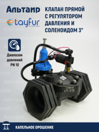 Клапан прямой с регулятором давления и соленоидом 3" TYP-3016525 TYP-3016525 TAYFUR