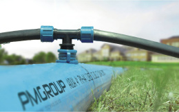 Рукав (шланг) гибкий LAY FLAT HOSE 6"(SKY) (ф156.5мм, бухта 50м) PM-56-50 PMGroup