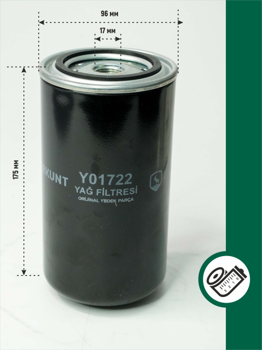 Фильтр масляный Y01722 ARMATRAC