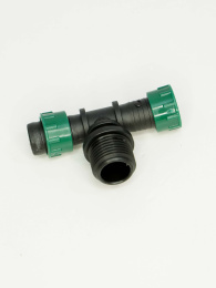 Тройник папа с внешней резьбой под капельную ленту 17 x ½'' x 17 19121 POELSAN