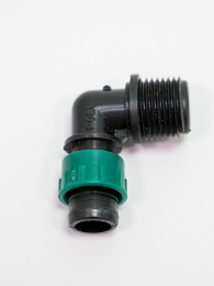 Уголок папа с резьбой под капельную ленту 17 x ½'' 19321 POELSAN