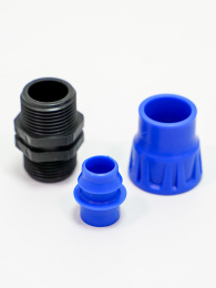 Муфта переходная резьба папа переход  20 x ¾"  PN6 12142 POELSAN
