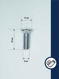 Винт B.M8-6GX25.48.019 аналог РСМ ДОН-1500А/Б