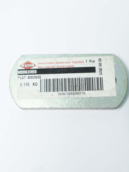 Пластина N00039B0 KUHN